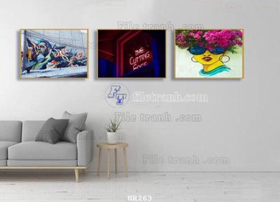 Ảnh gốc File tranh quán cắt tóc HR263 (siêu chi tiết) để in ấn