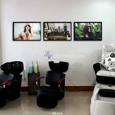 File gốc File tranh quán cắt tóc HR264 (in tráng gương) hiện đại