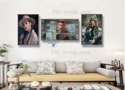 File tranh File tranh quán cắt tóc HR275 (file gốc) chuẩn màu in