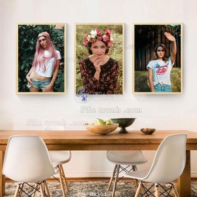 File tranh in trần File tranh quán cắt tóc HR301 (ảnh gốc siêu nét)