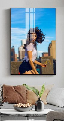 File tranh in trần 3D File tranh quán cắt tóc HR49 (ảnh gốc)