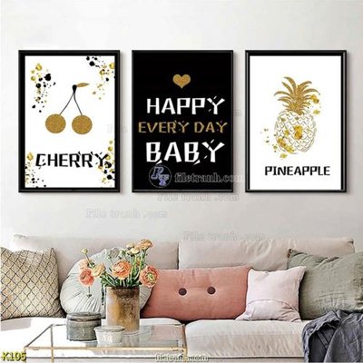 File ảnh File tranh treo hiện đại K105 (gốc) in biển hiệu