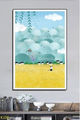 File tranh File tranh treo hiện đại K109 (bản gốc) trang trí văn phòng