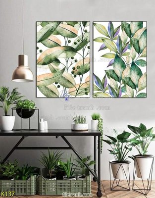 File gốc File tranh treo hiện đại K137 (cho in ấn) từ kho Filetranh