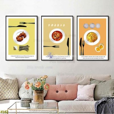 File tranh File tranh treo hiện đại K162 (bản gốc) treo phòng ăn