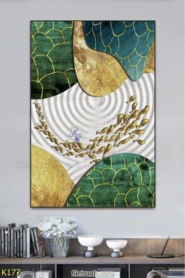 File gốc File tranh treo hiện đại K177 (in ấn) màu sắc trung thực