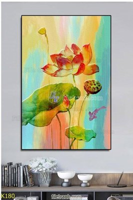 File PSD File tranh treo hiện đại K180 (bản gốc) đã tách nền