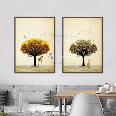 File in ấn chuyên nghiệp File tranh treo hiện đại K28 (file gốc)