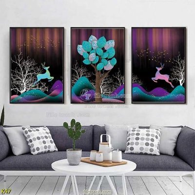 File ảnh File tranh treo hiện đại K47 (gốc) in backdrop sự kiện