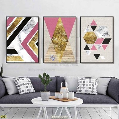 File gốc File tranh treo hiện đại K91 (in lụa) họa tiết 3D