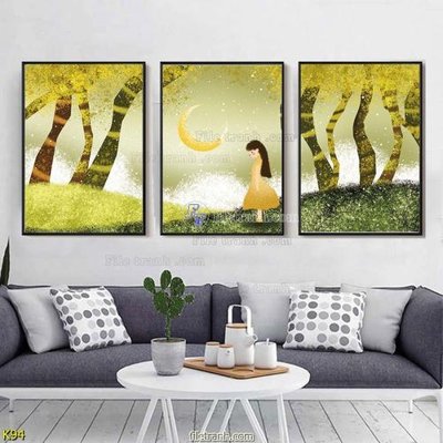 File tranh File tranh treo hiện đại K94 (gốc) chủ đề trẻ em