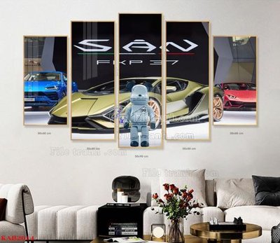 Tải về file gốc File tranhbộ 5 tấm kawas gấu bearbrick KAB2014 (chuẩn in ấn)