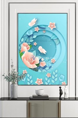 File in lụa File tranh hiện đại pha lê gương KF100000 (tân cổ điển) File tranh hiện đại pha lê gương KF100000