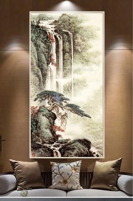 Hình ảnh file gốc in lụa File tranh hiện đại pha lê gương KF100031