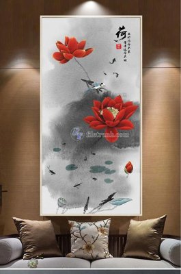 File tranh File tranh hiện đại pha lê gương KF100056 (bản gốc) trang trí văn phòng