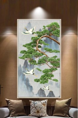 File in trần File tranh hiện đại pha lê gương KF100064 (file gốc) chủ đề vũ trụ