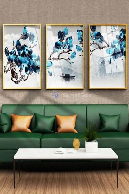 File ảnh File tranh hiện đại pha lê gương KF100240 (gốc) in PP, decal