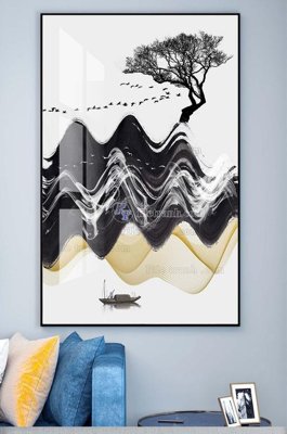 File gốc File tranh hiện đại pha lê gương KF100264 (PNG) nền trong suốt