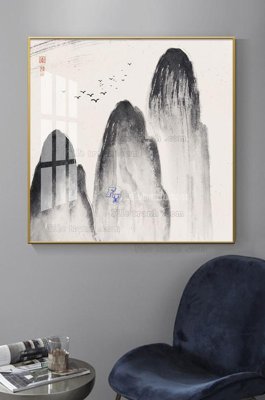 Hình ảnh file gốc in trần nhà File tranh hiện đại pha lê gương KF100320