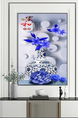 File PSD File tranh hiện đại pha lê gương KF100388 (nguyên bản) cho thiết kế