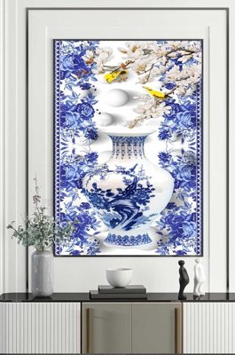 File tranh File tranh hiện đại pha lê gương KF100389 (ảnh gốc) không bị mờ