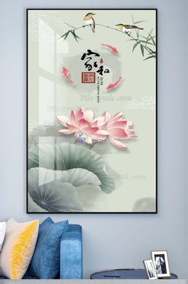 File tranh gốc File tranh hiện đại pha lê gương KF100402 chủ đề hiện đại