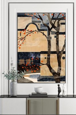 Tải file File tranh hiện đại pha lê gương KF100413 (gốc) in tranh tráng gương