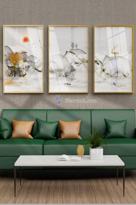 File gốc File tranh hiện đại pha lê gương KF100423 (in lụa) tranh thuận buồm