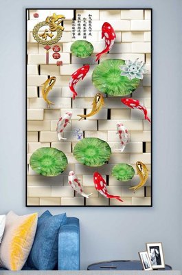 File gốc File tranh hiện đại pha lê gương KF100463 (ảnh chi tiết) để in trần