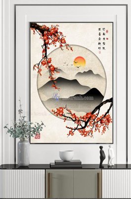 File in ấn File tranh hiện đại pha lê gương KF100485 (bản gốc) sắc nét