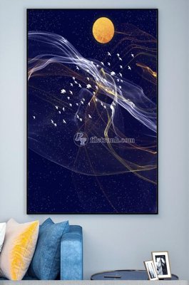 File gốc File tranh hiện đại pha lê gương KF100495 (ảnh chi tiết) để in trần