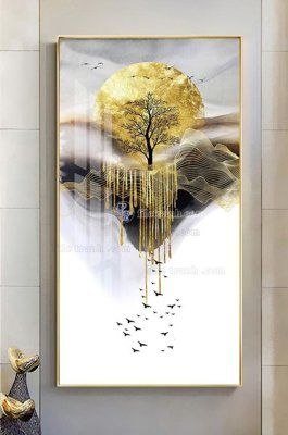 File PSD File tranh hiện đại pha lê gương KF100503 (gốc) tách lớp chi tiết