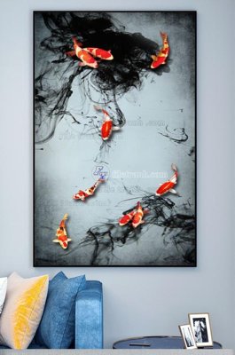 File tranh in mica File tranh hiện đại pha lê gương KF100511 (độ phân giải cao)