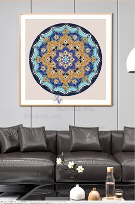 Hình ảnh gốc File tranh hiện đại pha lê gương KF100528 (để in khổ lớn)