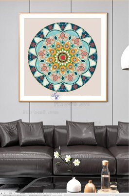 File tranh quảng cáo File tranh hiện đại pha lê gương KF100531 (file gốc) chuyên nghiệp