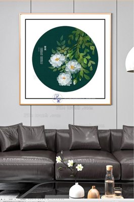 File in lụa File tranh hiện đại pha lê gương KF100556 (chất lượng cao) File tranh hiện đại pha lê gương KF100556