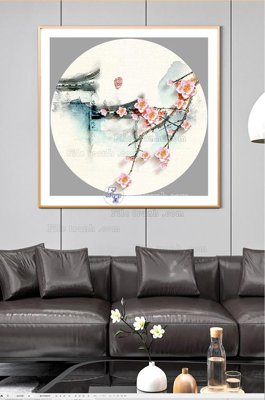 File in lụa File tranh hiện đại pha lê gương KF100557 (chất lượng cao) File tranh hiện đại pha lê gương KF100557