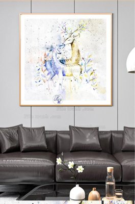 File ảnh File tranh hiện đại pha lê gương KF100586 (gốc) in PP, decal