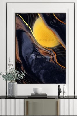 File gốc in mica File tranh hiện đại pha lê gương KF100657 chất lượng