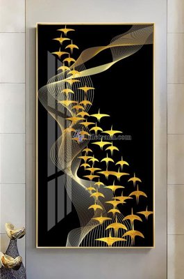 File tranh gốc File tranh hiện đại pha lê gương KF100676 (bản quyền) Filetranh.com