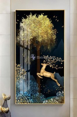 File in ấn chuyên nghiệp File tranh hiện đại pha lê gương KF100677 (file gốc)