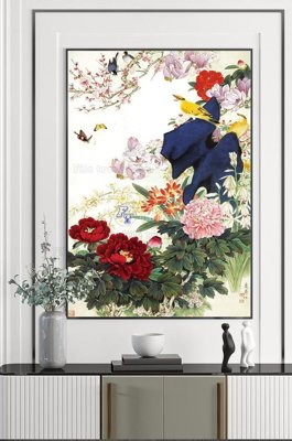 Download file gốc File tranh hiện đại pha lê gương KF100698 (in mica) trang trí