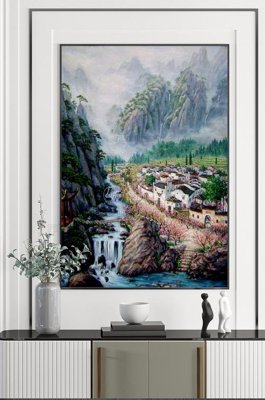 Download file gốc File tranh hiện đại pha lê gương KF100700 (in lụa) nghệ thuật