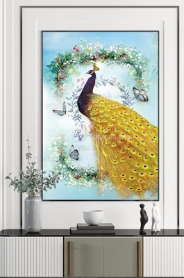 File tranh File tranh hiện đại pha lê gương KF100703 (gốc) phong cách tối giản