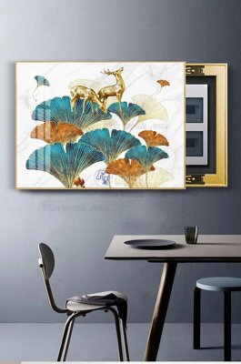 File tranh ảnh gốc File tranh hiện đại pha lê gương KF100733 dùng cho in khổ lớn