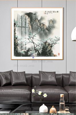 File gốc in ấn File tranh hiện đại pha lê gương KF100743 độ phân giải cao