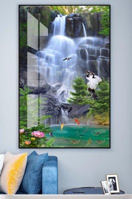 Tệp tin gốc File tranh hiện đại pha lê gương KF100745 (chất lượng cao) File tranh hiện đại pha lê gương KF100745