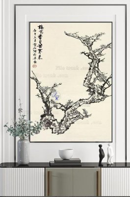 File in trần File tranh hiện đại pha lê gương KF100777 (file gốc) xuyên sáng