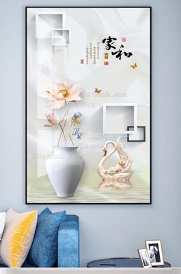 File gốc File tranh hiện đại pha lê gương KF100789 (phong cách) châu Âu