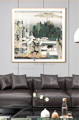 File gốc File tranh hiện đại pha lê gương KF100814 (trang trí) phòng ngủ